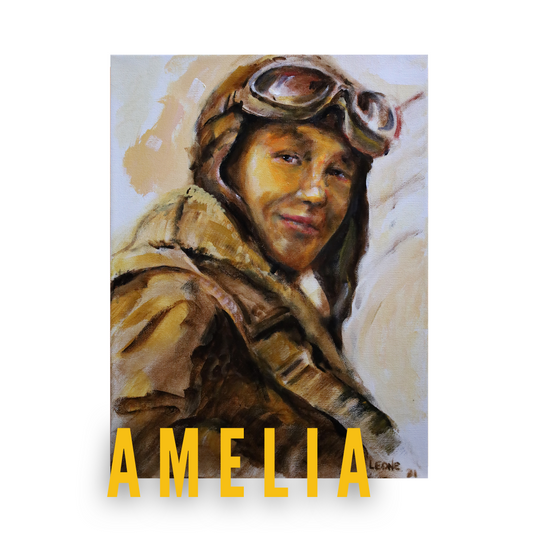 Amelia Earhart Print - LEONE Original